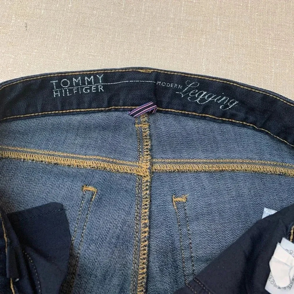 ❣️Tommy Hilfiger Mid rise dark blue skinny Jeans Sz4 - Picture 8 of 10